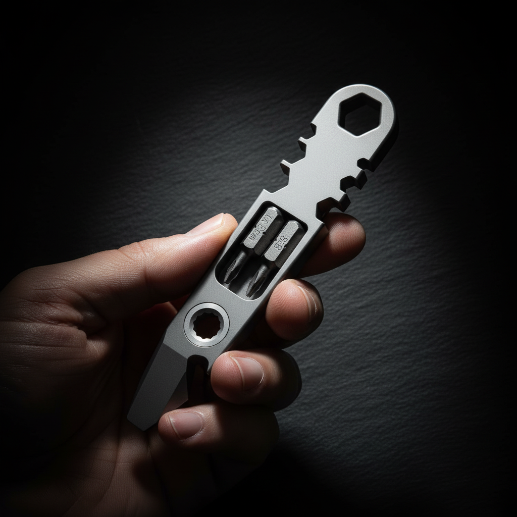 Titanium Ratchet Multitool with Wrench Head