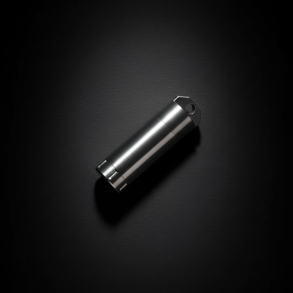 Titanium Keychain Capsule · S or M