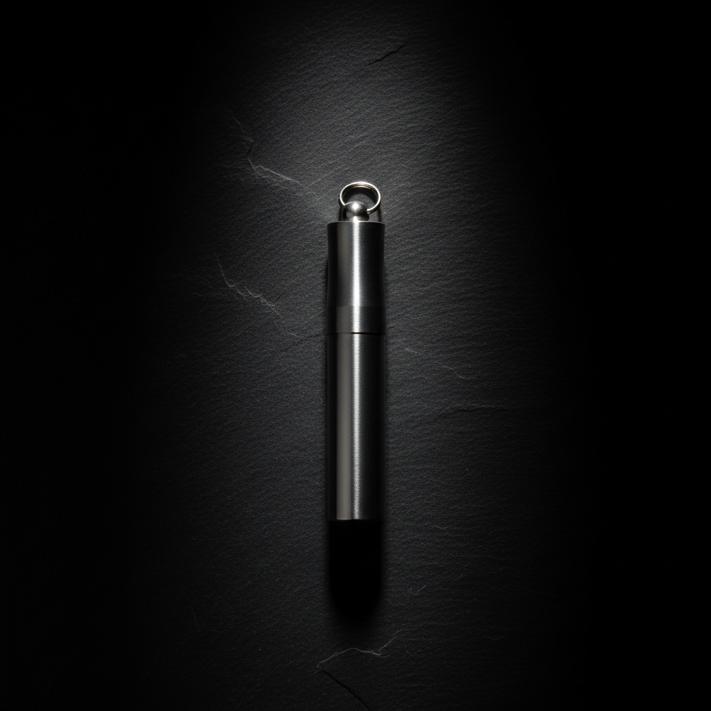 Titanium Toothpick & Pill Holder · S or L