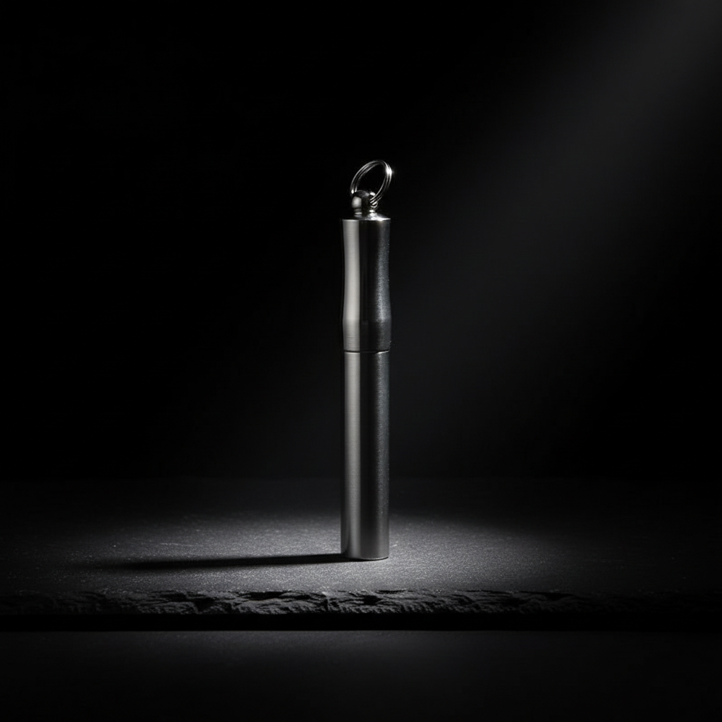 Titanium Toothpick & Pill Holder · S or L