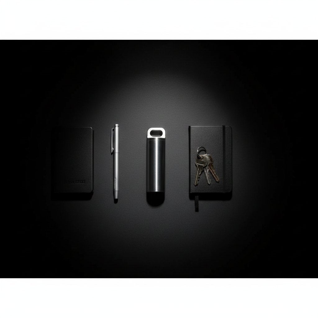 Ultralight Titanium Keychain Capsule · 39 mm, 6.5 g