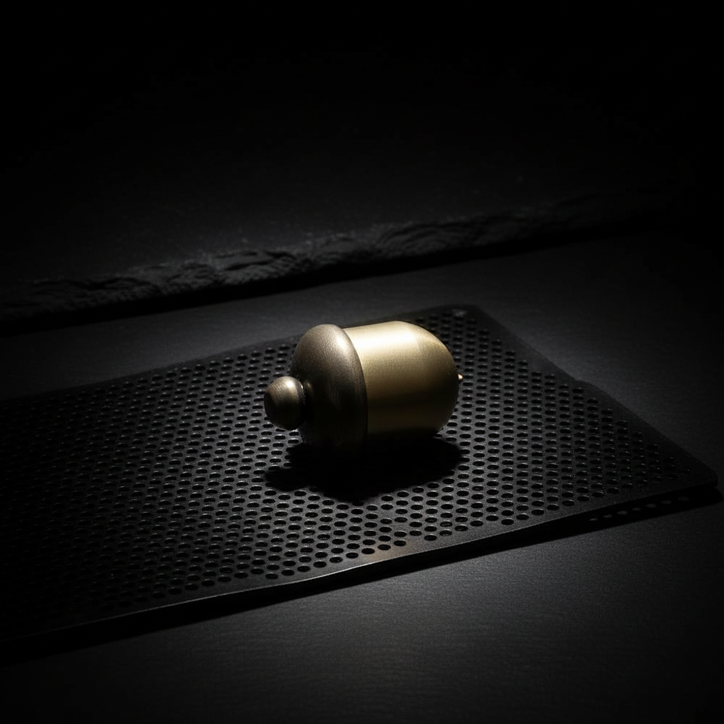Solid Brass Acorn Keychain Container