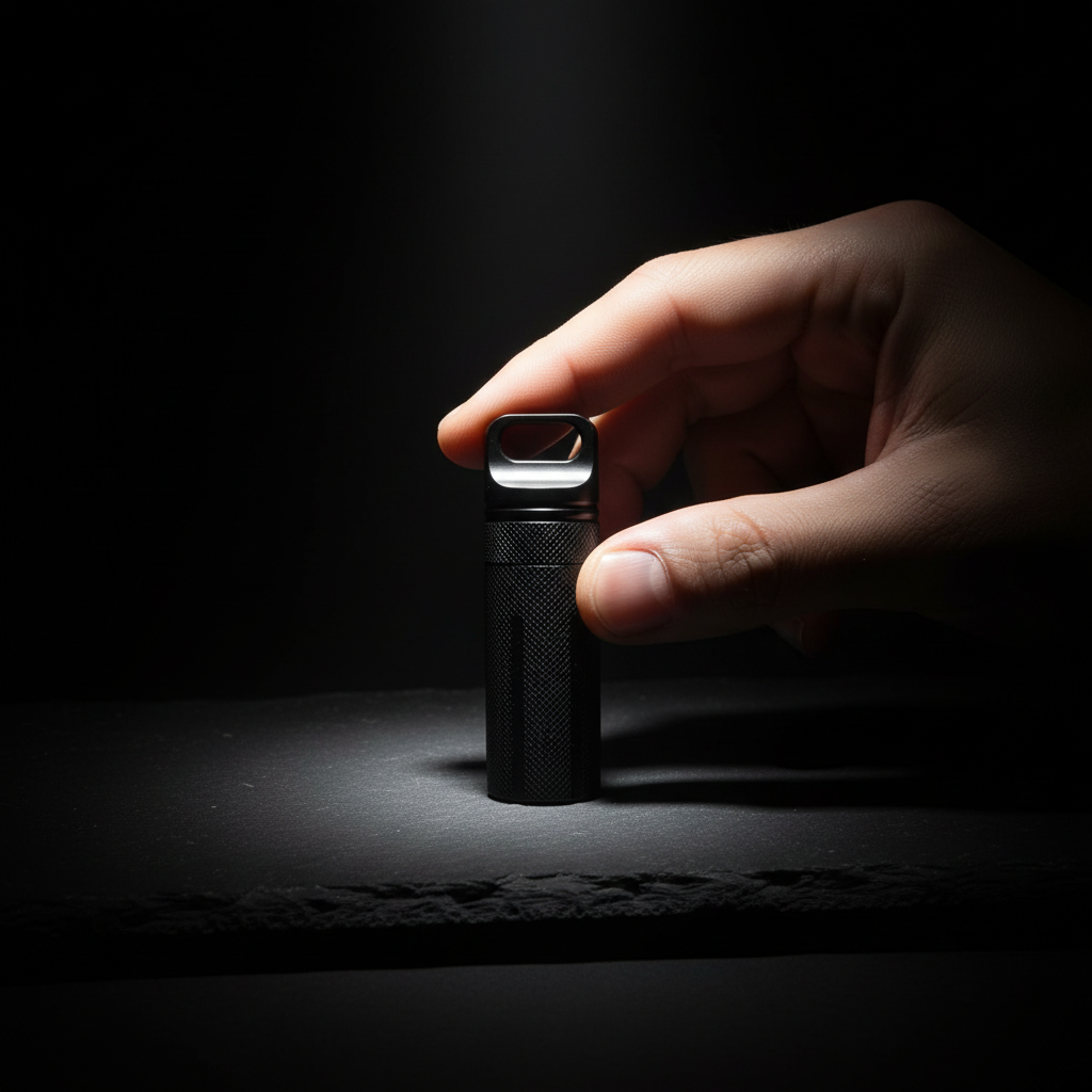 Large Waterproof Aluminum Canister · 99 mm