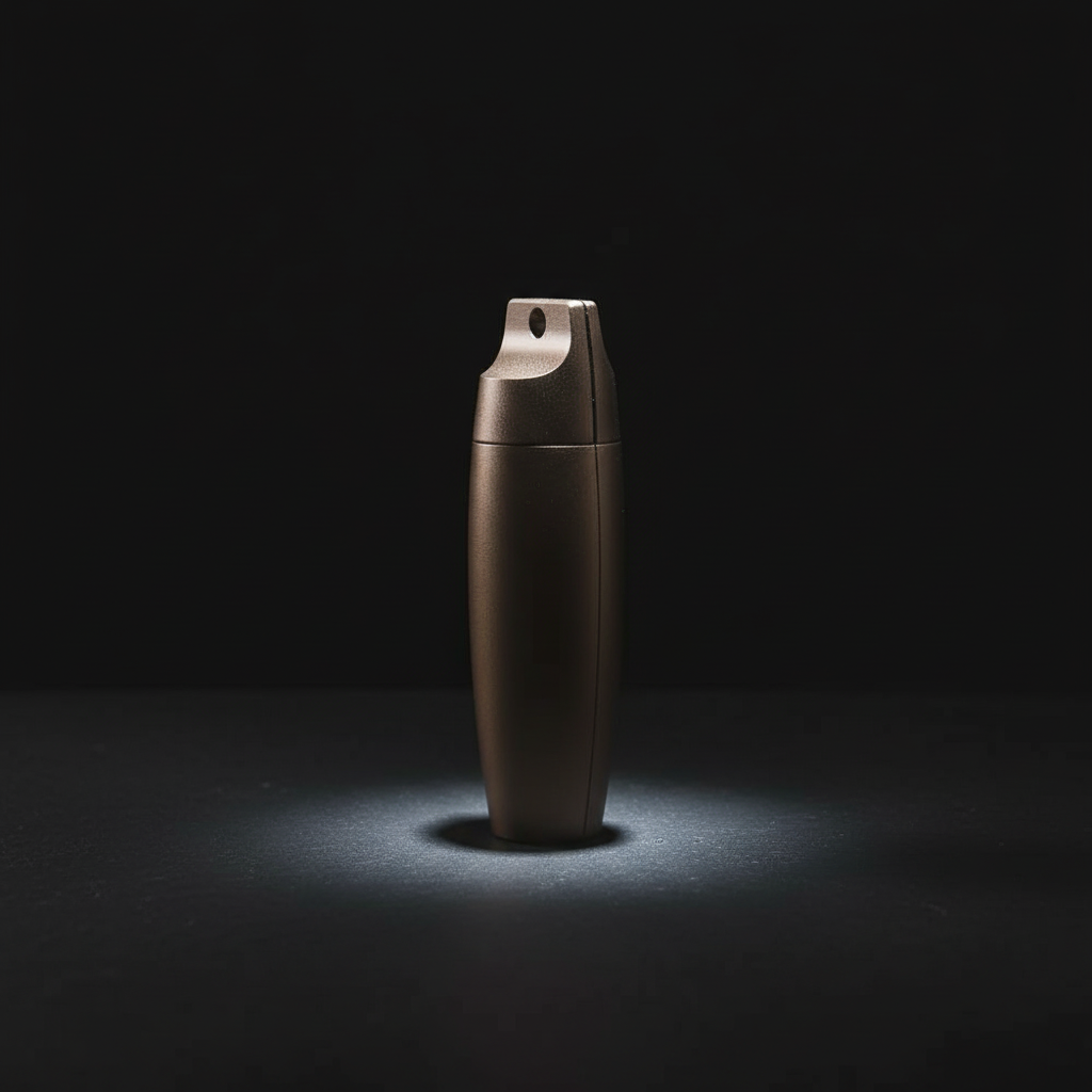 Waterproof Aluminum Keychain Capsule · 60 mm