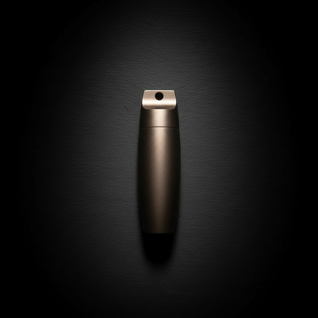 Waterproof Aluminum Keychain Capsule · 60 mm