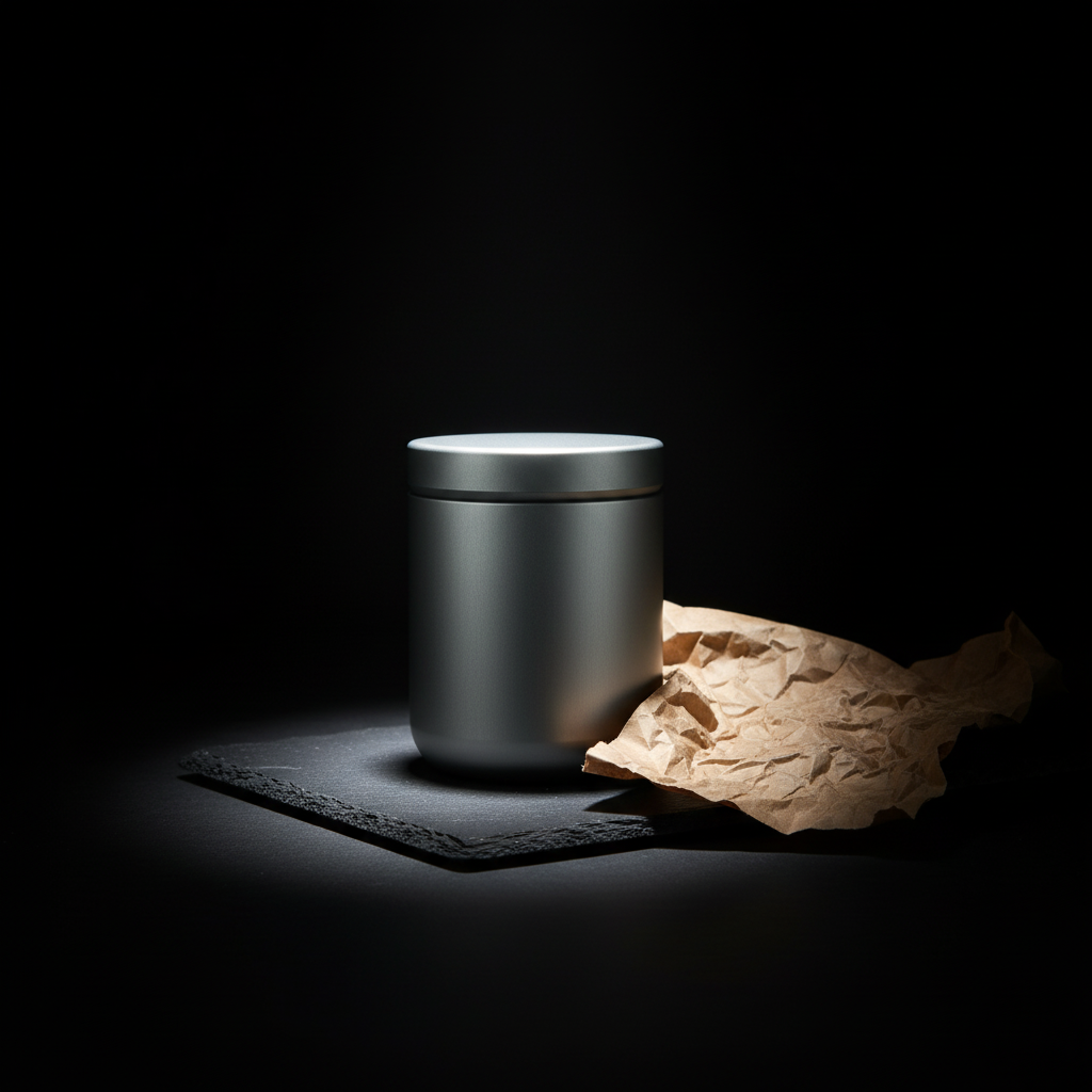Aluminum Storage Tin with Screw Lid · 65 mm