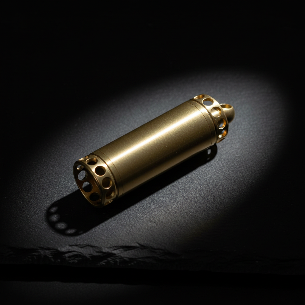 Solid Brass Waterproof Jar for Keychain