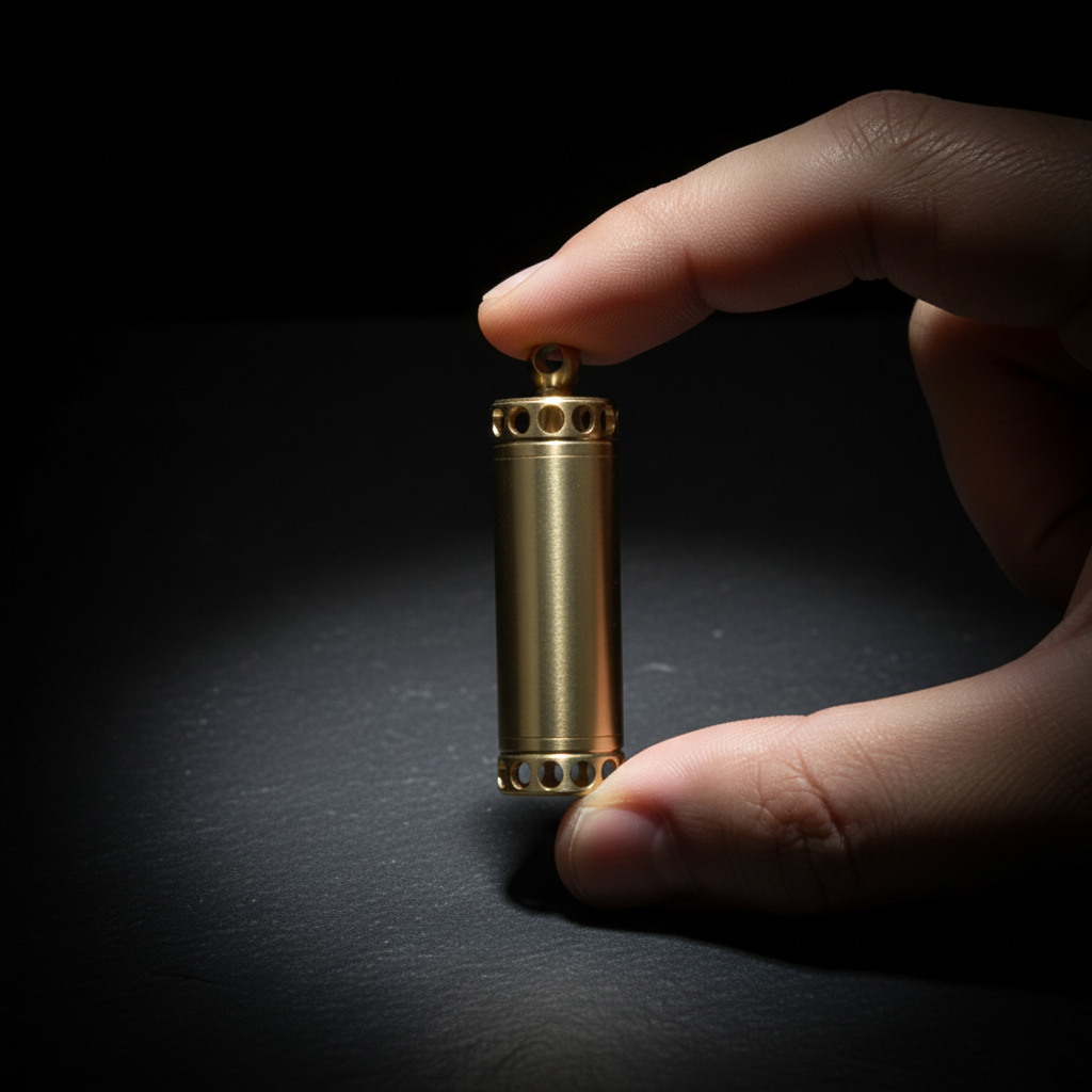 Solid Brass Waterproof Jar for Keychain