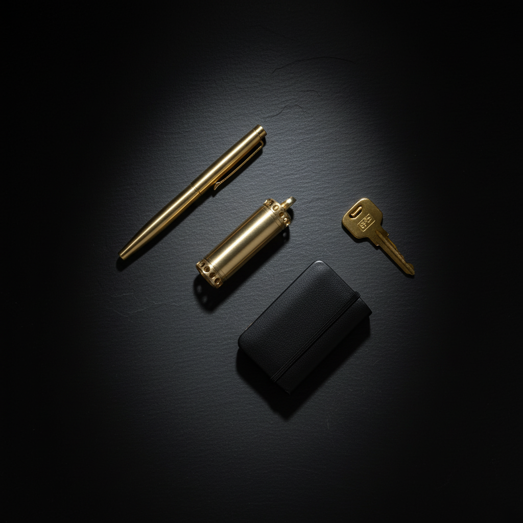 Solid Brass Waterproof Jar for Keychain