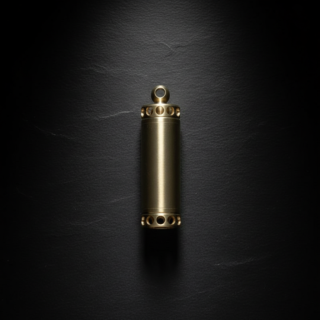 Solid Brass Waterproof Jar for Keychain