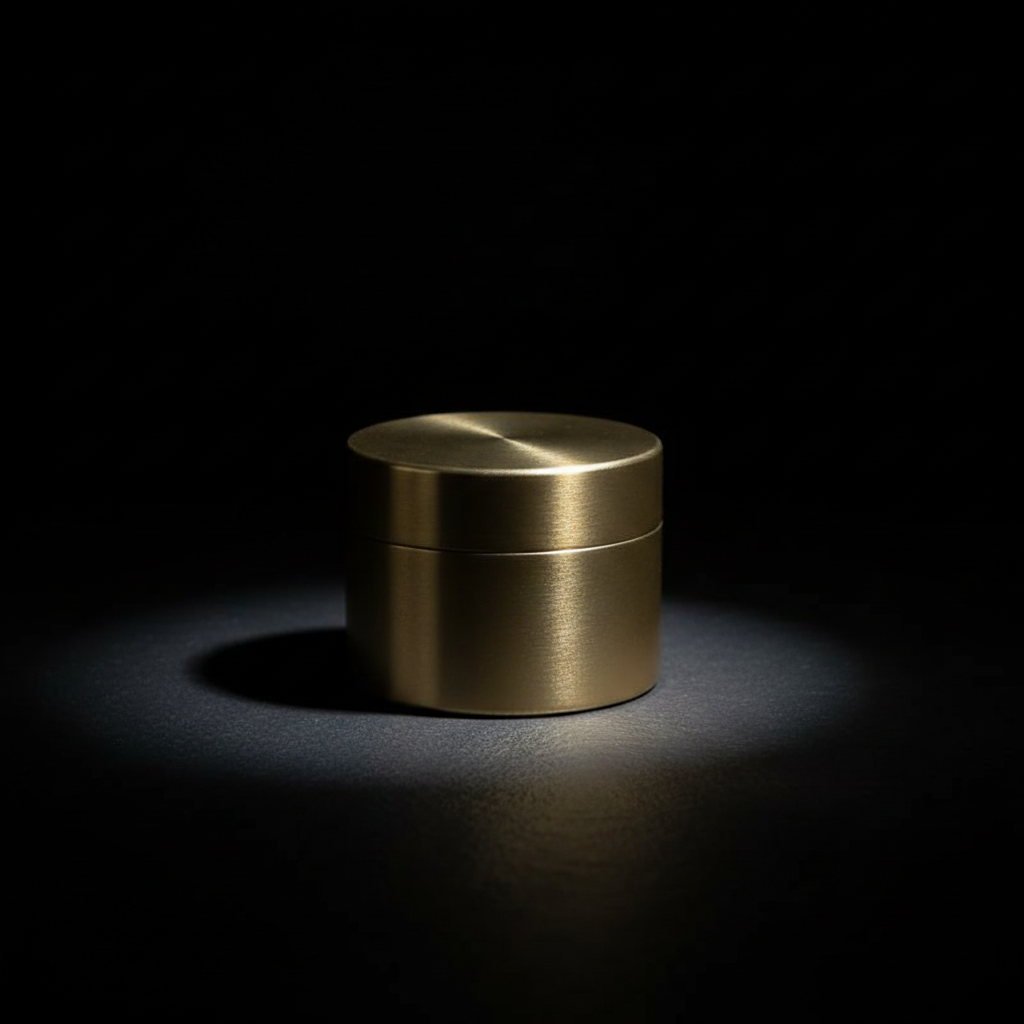 Solid Brass Screw-Top Container · S, M, L — S