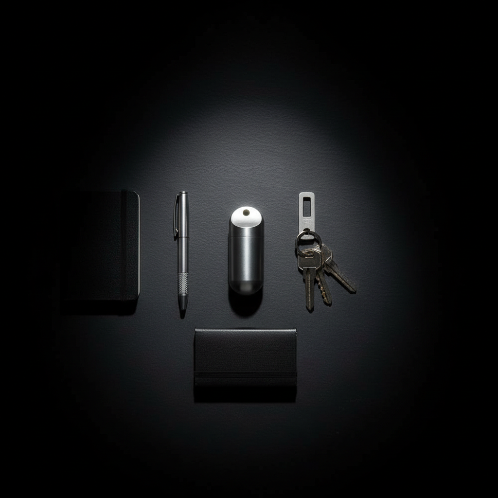 Stainless Steel Keychain Pill Capsule · M or L