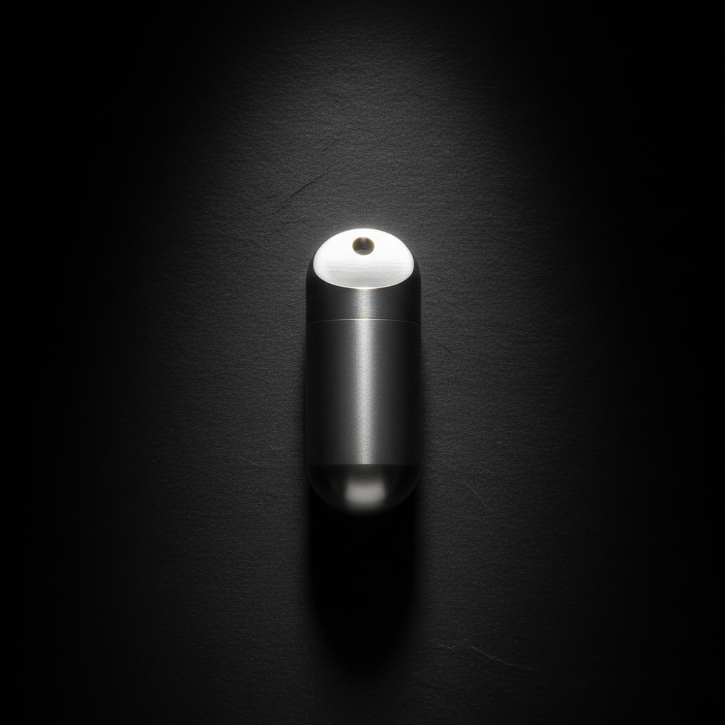 Stainless Steel Keychain Pill Capsule · M or L