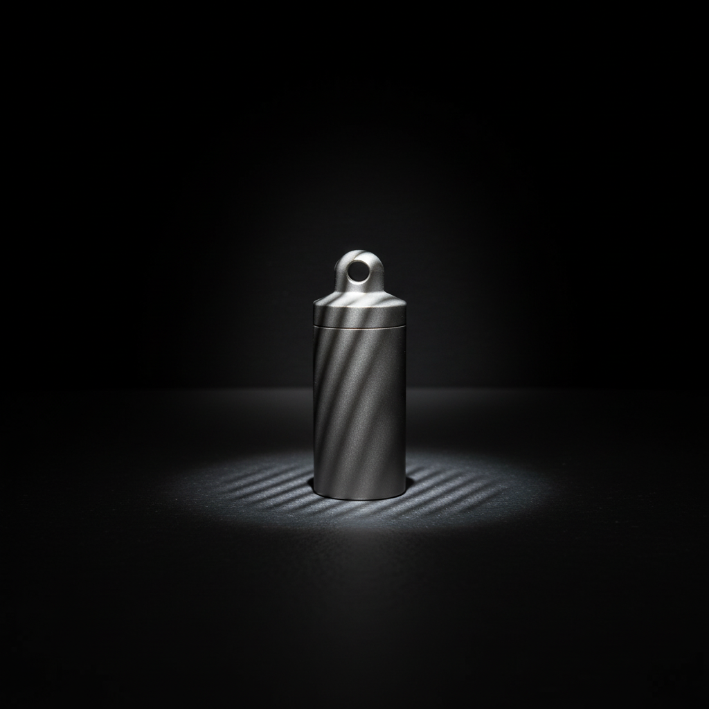 Multi-Layer Titanium Keychain Capsule · S, M, L