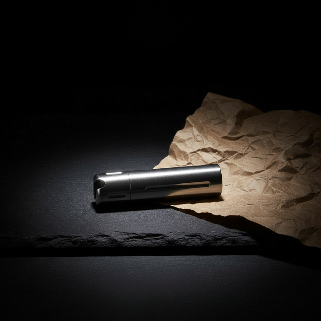 Grooved Titanium Pocket Canister · 58 mm