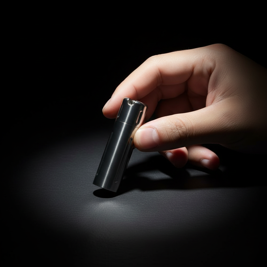 Grooved Titanium Pocket Canister · 58 mm