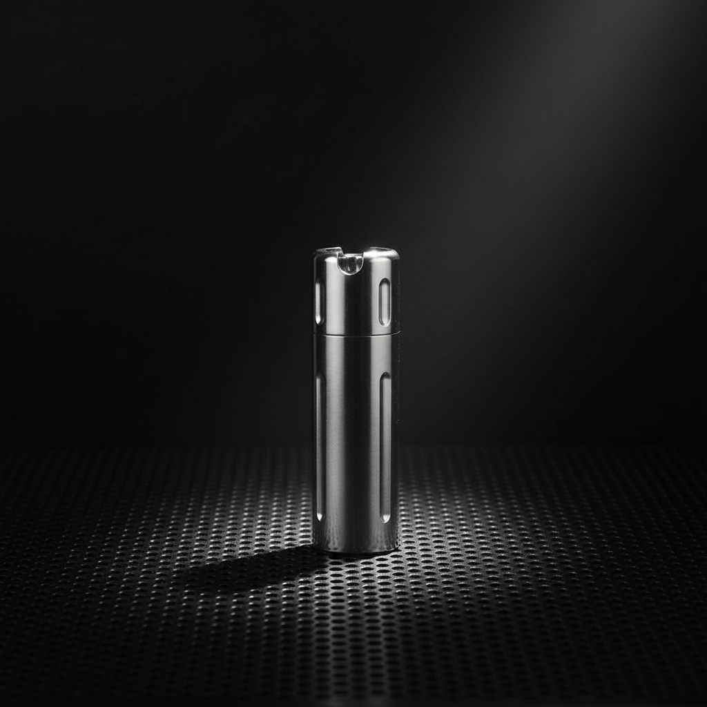 Grooved Titanium Pocket Canister · 58 mm