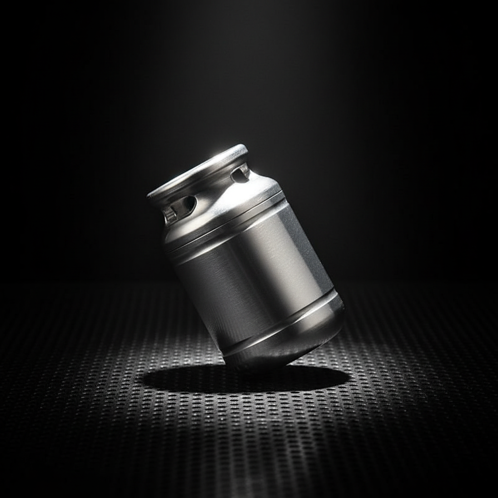 Titanium Milk-Can Keychain Capsule · S or L