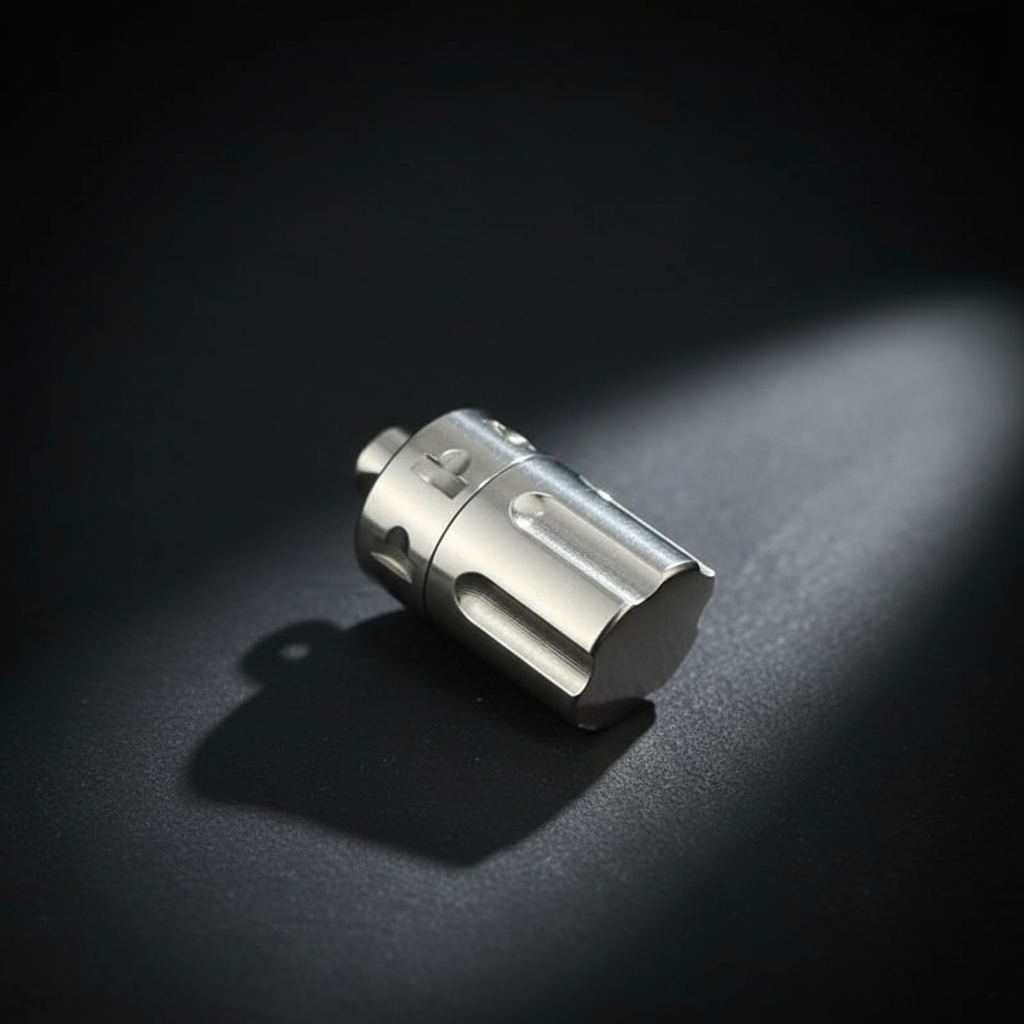 Mini Titanium Keychain Canister · 26 mm