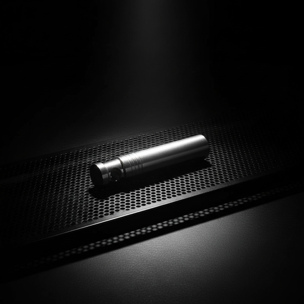 Slim Titanium Keychain Canister · 50 mm