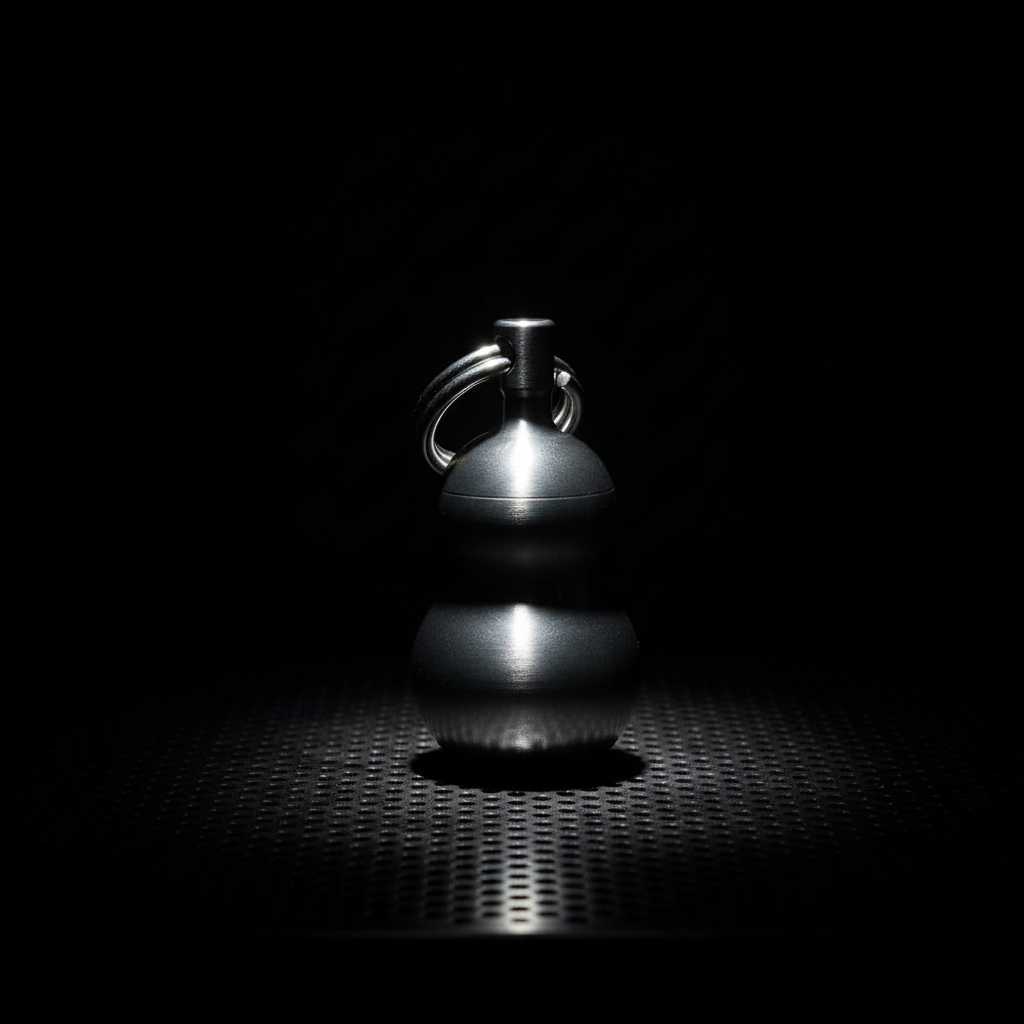 Titanium Gourd Keychain Container · S or L