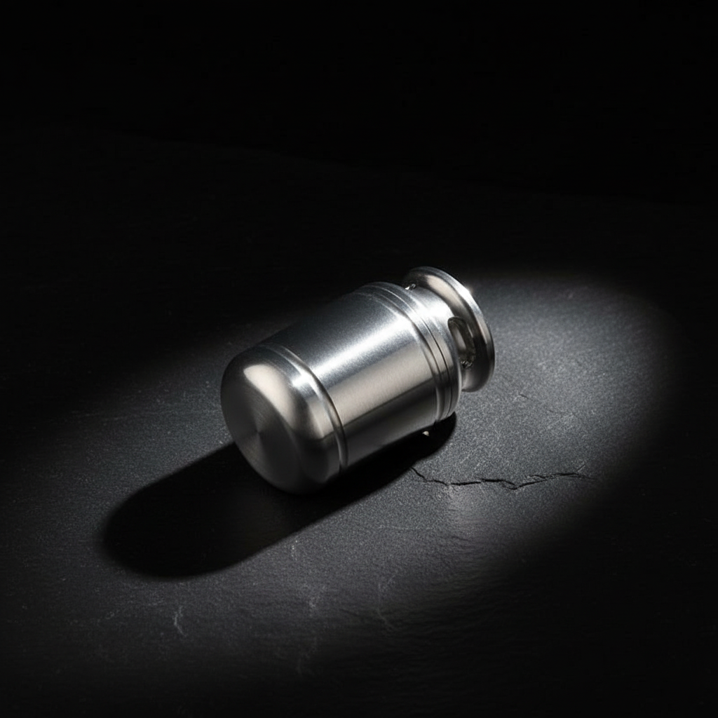 Titanium Milk-Can Keychain Capsule · S or L — S