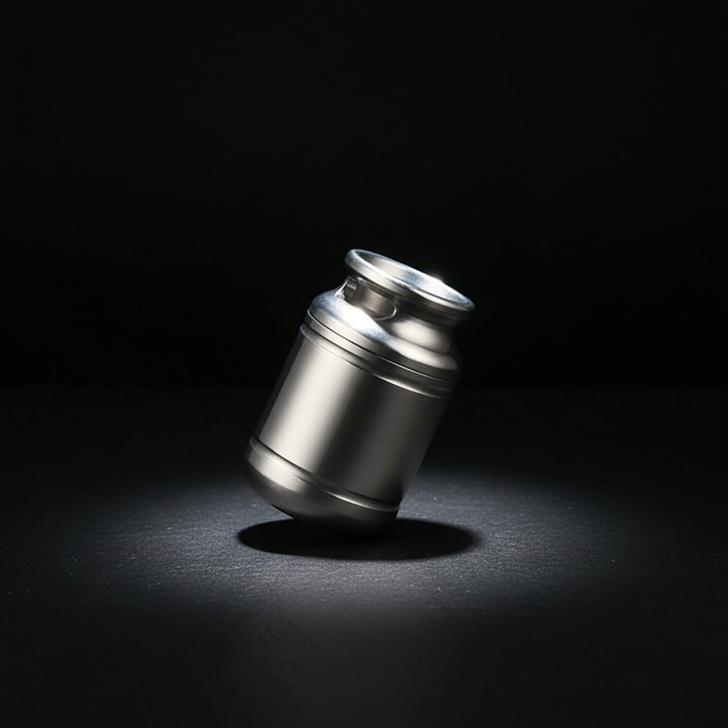 Titanium Milk-Can Keychain Capsule · S or L